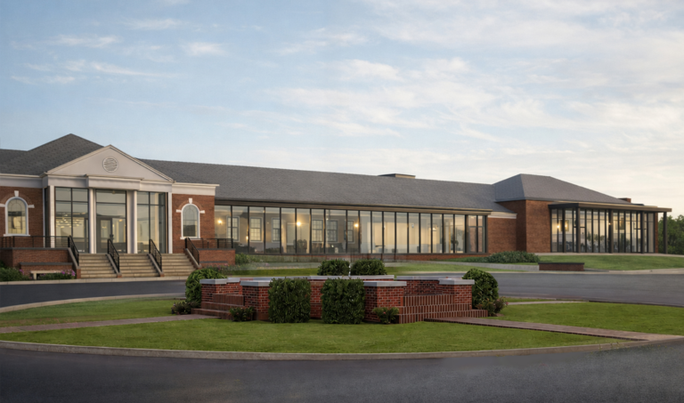 A rendering of a building